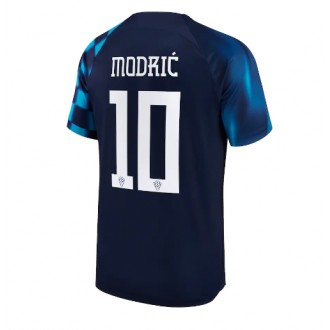 Herren Fußballbekleidung Kroatien Luka Modric #10 Auswärtstrikot WM 2022 Kurzarm